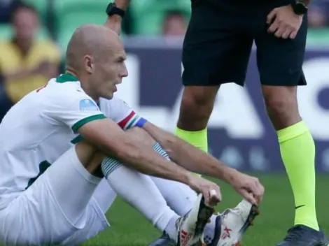 Robben se lesiona en su primer partido tras volver del retiro