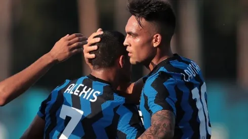Lautaro Martínez se hizo rico con las habilitaciones para Alexis Sánchez en el amistoso del Inter