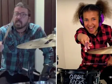 Dave Grohl escribe canción a niña que lo desafió a un duelo de batería