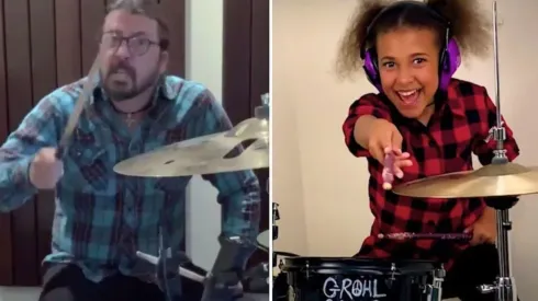 Dave Grohl escribe canción a niña que lo desafió a un duelo de batería