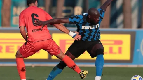 Romelu Lukaku jugando en la pretemporada de Inter de Milán