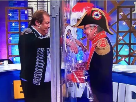 Lavín y Vidal recrearon el abrazo de Maipú en "Bienvenidos"