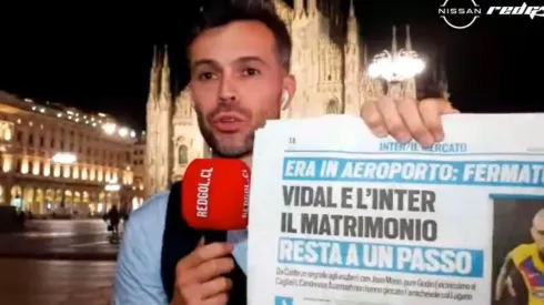 Enzo Olivera, corresponsal de RedGol, ya está en Milán a espera del fichaje de Vidal en el Inter.