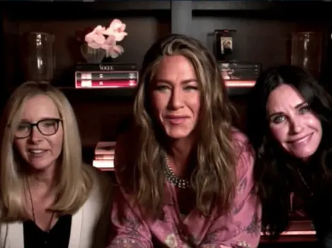 Aniston se reúne con sus ex compañeras de "Friends" en los Emmy 2020