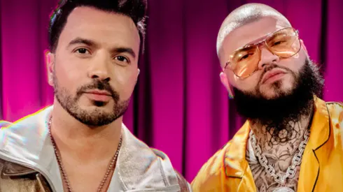 Luis Fonsi junto al compañero en su más reciente colaboración, Farruko.