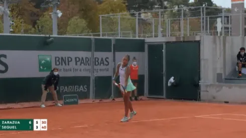 Daniela Seguel no se pudo meter al cuadro en Roland Garros