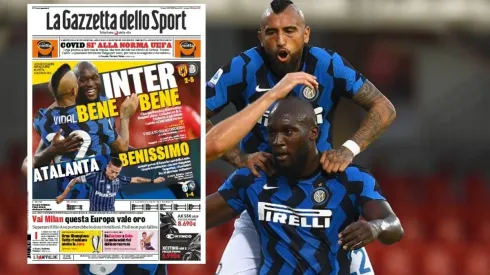 Arturo Vidal agarra tantos balones que es como una 'garra' pensaron en La Gazzetta dello Sport