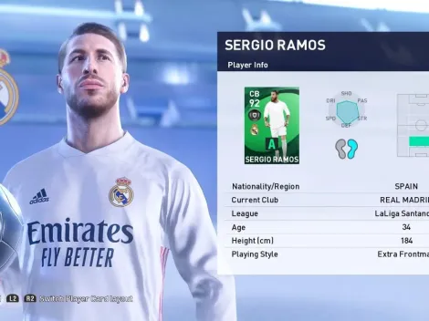 Sergio Ramos lidera el POTW 2 de eFootball PES 2021