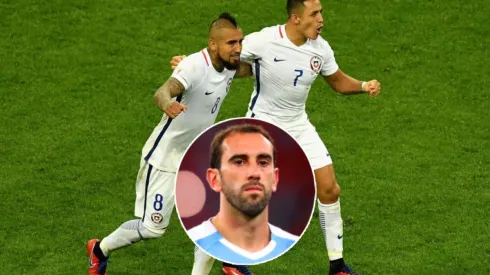 Godín se rindió ante el nivel de Vidal y Alexis