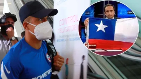 Alexis Sánchez embarcando rumbo a Montevideo