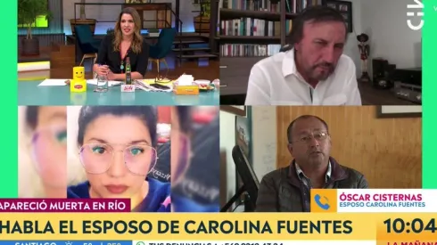 Carlos Pinto y Monserrat Álvarez vivieron un incómodo momento al hablar del caso de Carolina Fuentes.