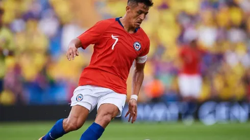 Alexis Sánchez en el amistoso ante Colombia