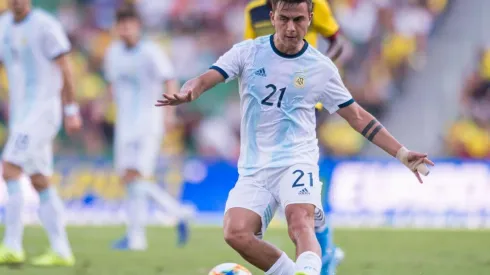 Paulo Dybala ante Ecuador en un encuentro amistoso