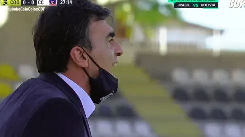 Quinteros se molestó con los jugadores de Colo Colo