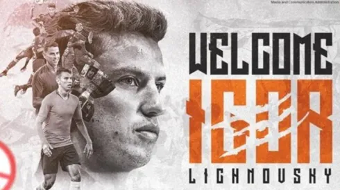 Lichnovsky vestirá su séptima camiseta tras haber jugado dos años en Cruz Azul de la Liga MX.