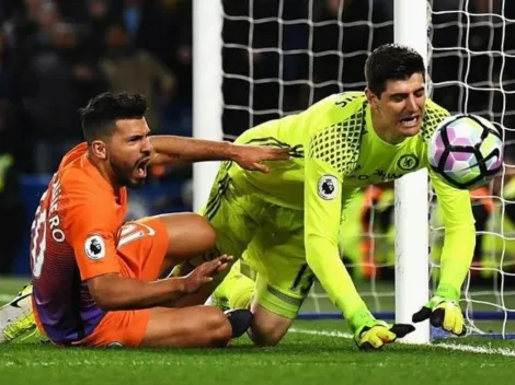 Agüero amenaza a Courtois: "No me hagas calentar que te meto un gol"
