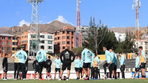 Argentina entrenó en las canchas de The Strongest