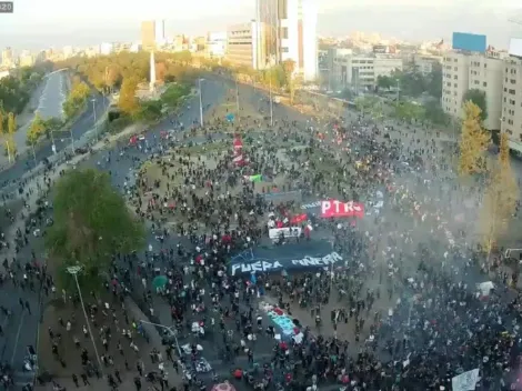 EN VIVO | Así luce Plaza Baquedano a un año del estallido social