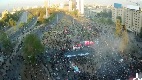 Galería Cima transmite manifestaciones en Plaza Italia | Foto: Galeria Cima