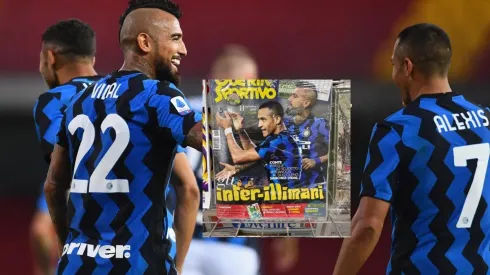 Alexis Sánchez y Arturo Vidal y la portada del Guerin Sportivo