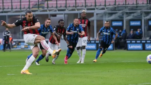 Zlatan fue la gran figura del Milan ante Inter