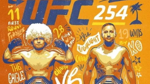 El campeón Khabib Nurmagomedov y el campeón interino Justin Gaethje son parte del estelar del UFC 254 en Emiratos Árabes Unidos.