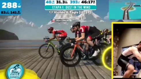 Andrés Tagle fue uno de los competidores del Tour por Chile eSports en las pantallas de CDF.