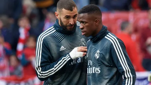Karim Benzemá comparte ataque con Vinicius Jr. en el Real Madrid, pero parece que el Gato no está muy de acuerdo
