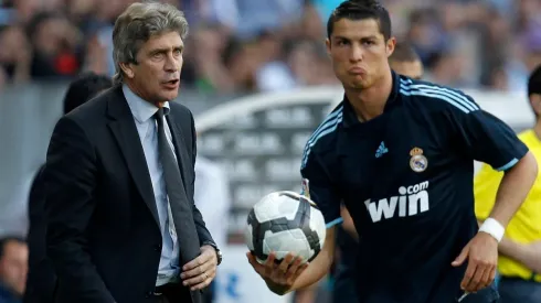 Manuel Pellegrini y Cristiano Ronaldo en el Real Madrid.