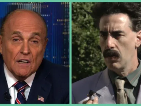 Sacha Baron Cohen le reponde a Giuliani por escena en "Borat 2"