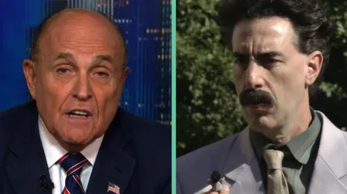 Sacha Baron Cohen le reponde a Giuliani por escena en "Borat 2"