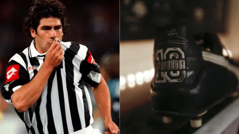 Marcelo Salas en la Juventus / Zapatos originales de Diego Maradona