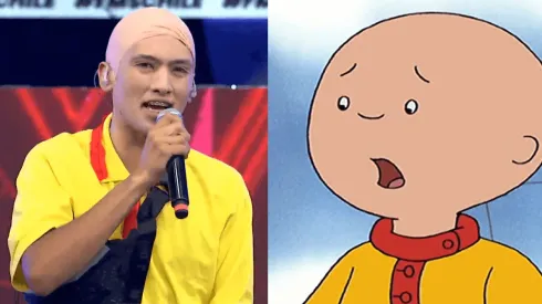 Cayú se disfraza de Caillou en FMS Chile