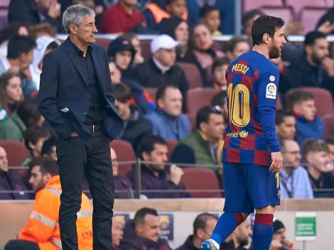 Quique Setién sin filtro: "Messi es difícil de gestionar"