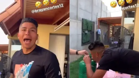 Brayan Cortés reeditó el "Chapa" con helio.