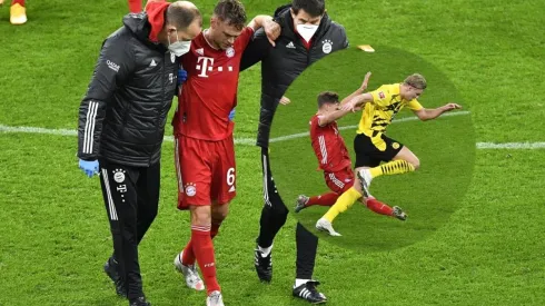 La dura entrada de Kimmich a Haaland.