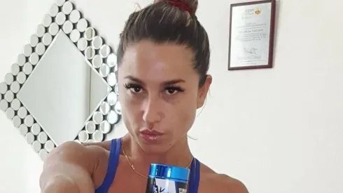 Nicole "Luli" Moreno durante uno de sus entrenamientos.