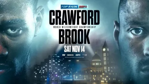 Afiche oficial pelea entre Crawford y Brook