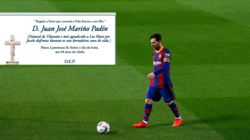 El hombre de 64 años era fanático del Barca y de la Pulga.