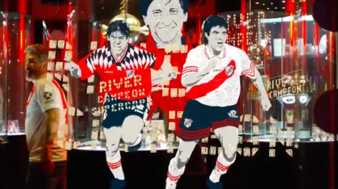 Salas aparece en el video de presentación de la nueva camiseta de River Plate