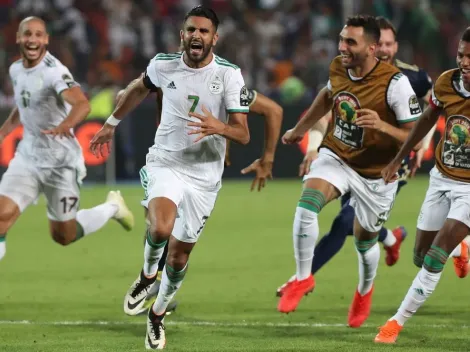 Golazo bestial de Riyad Mahrez para Argelia