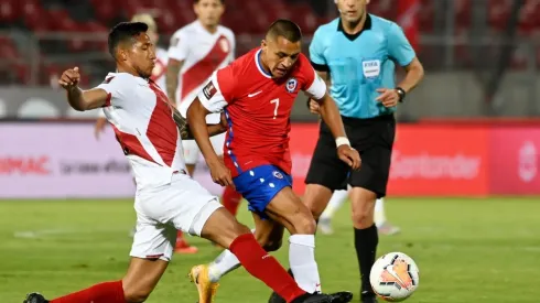 Alexis Sánchez en los minutos que tuvo ante Perú