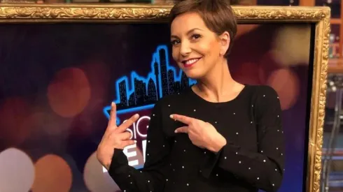 Francisca García-Huidobro en el set de "Sigamos de Largo".