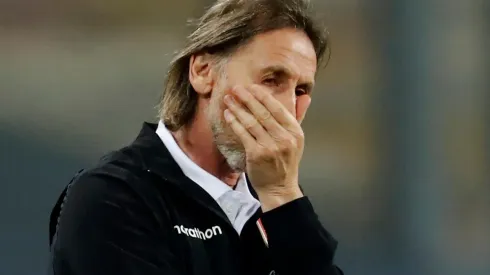 Ricardo Gareca entrenador de Perú ante Argentina en Lima