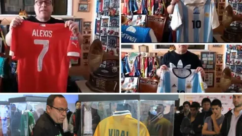 Paulo Flores no solo es conocido por sus relatos de los partidos de la selección chilena o copas internacionales, también por su colección de camisetas