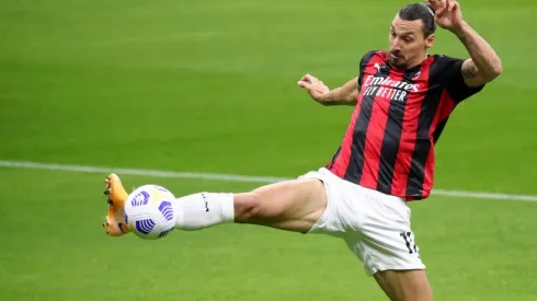 Zlatan Ibrahimovic con la camiseta del AC Milan