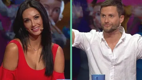 Pamela Díaz y Jean Philippe Cretton en el capítulo de este viernes en "Pasapalabra".