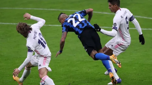 El minuto polémico de Vidal en el Inter-Real Madrid por Champions League.