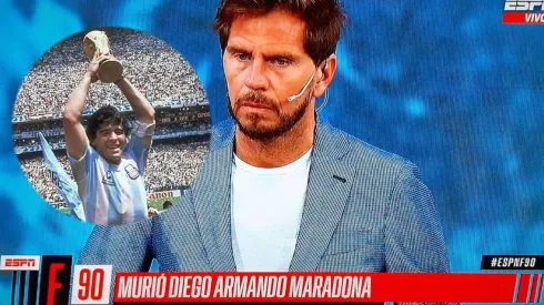 Sebastián Vignolo, golpeado y en shock por la muerte de Diego Maradona.