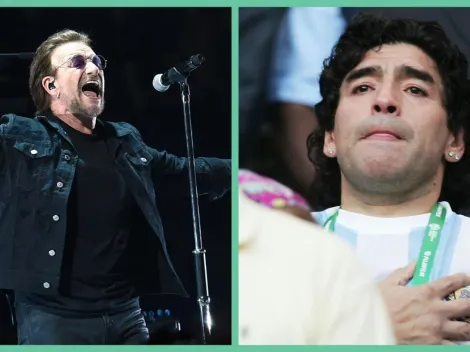 U2 también rinde tributo a la memoria de Maradona